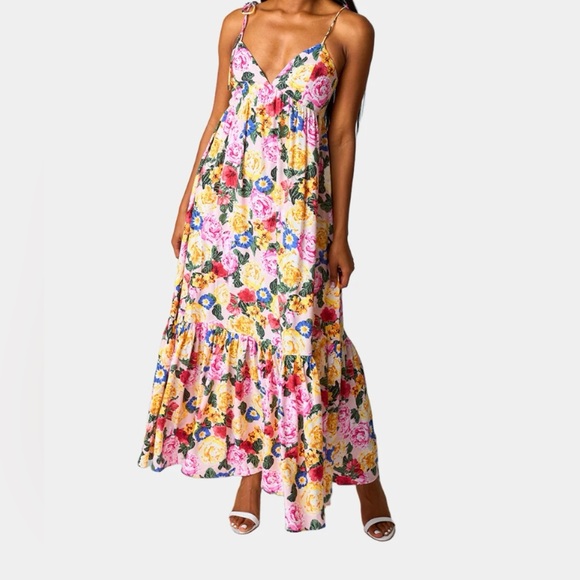 Buddy Love Dresses & Skirts - Buddy Love Vibrant Floral Maxi Dress
